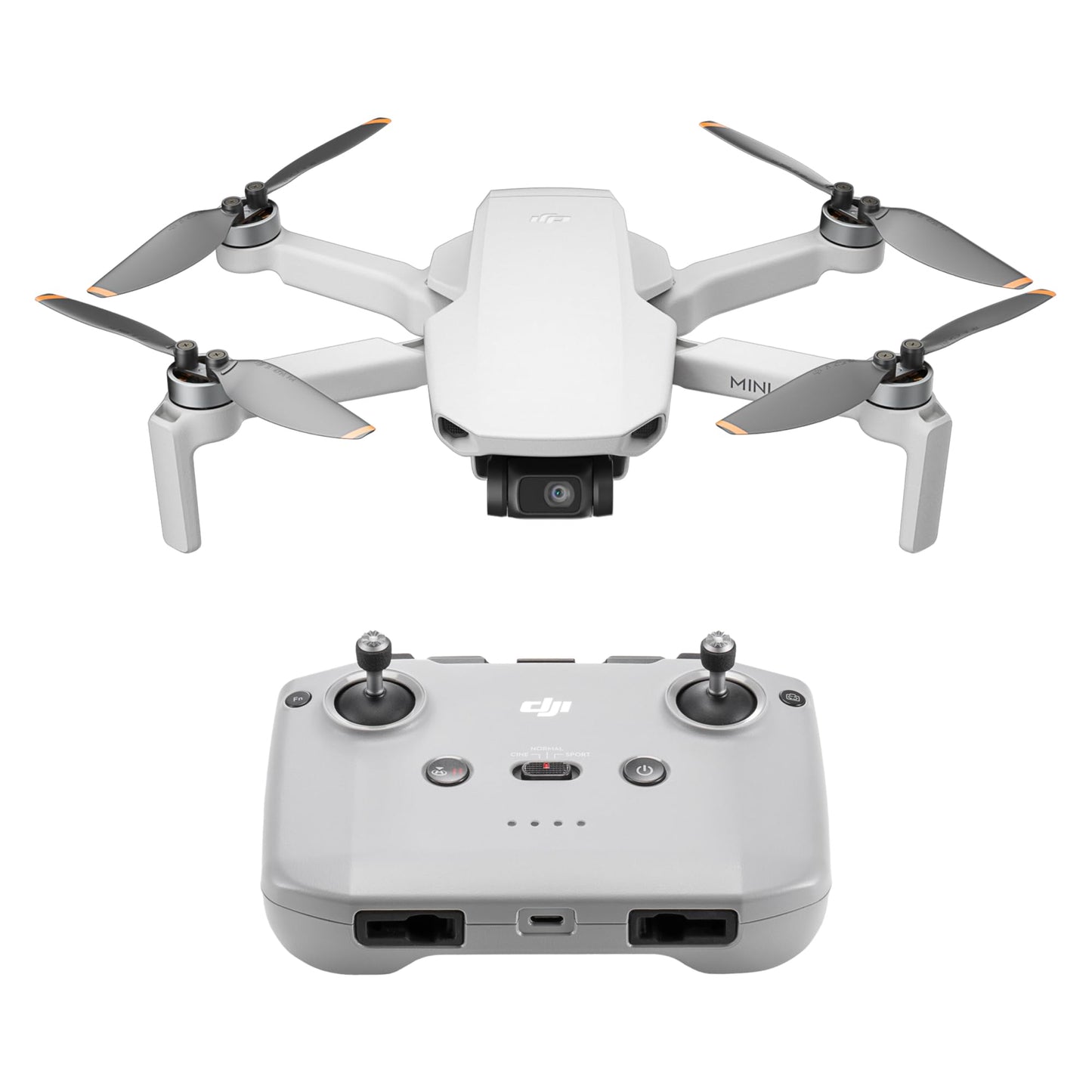 DJI Mini 4K, Drohne mit 4K UHD Kamera für Erwachsene, unter 249 g, 3-Achsen Gimbal Stabilisierung, 10 km Videoübertragung, autom. Rückkehr, Windwiderstand, 1 Akku für 31 min Flugzeit, C0, QuickShots