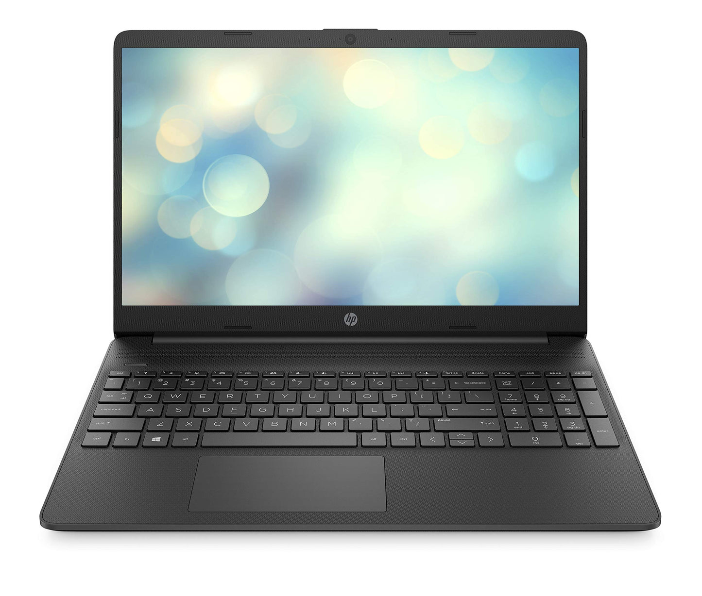 HP Laptop | 15,6" FHD Display | Intel Celeron N4500 | 4 GB DDR4 RAM | 128 GB SSD | Intel UHD Graphics | Windows 11 Home im S-Modus | QWERTZ Tastatur | Silber | inkl. Microsoft Office 365 Single